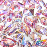 Pink Peach AB Gel Resin Stones, #12