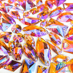 Orange AB Gel Resin Stones, #14