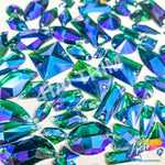 Teal Green AB Gel Resin Stones, #16