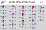Lavender AB Gel Resin Stones, #10