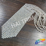 Crystal Arrow Rhinestone Iron On Applique with Rhinestone Fringe, IA-061