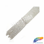 Crystal Arrow Rhinestone Iron On Applique with Rhinestone Fringe, IA-061