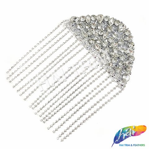 3/8 3-Row Crystal AB Rhinestone Iron On Trim, IRT-151 – Hai Trim & Feathers