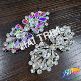Crystal Bow Motif Rhinestone Iron On Applique, IA-069