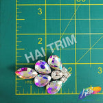 Crystal Pendant Motif Rhinestone Iron On Applique, IA-074