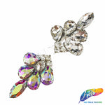 Crystal Pendant Motif Rhinestone Iron On Applique, IA-074