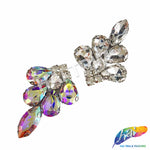 Crystal Pendant Motif Rhinestone Iron On Applique, IA-074