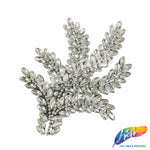 Leaf Branch Rhinestone Iron On Applique, IA-099