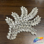 Leaf Branch Rhinestone Iron On Applique, IA-099