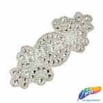 Crystal Medallion Motif Rhinestone Iron On Applique, IRA-053