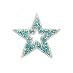 Star Rhinestone Iron On Applique, IRA-060