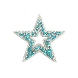 Star Rhinestone Iron On Applique, IRA-060