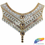 Gel-Back Rhinestone Appliques, Colored Iron-on Crystal Rhinestone Patches, IRA-007