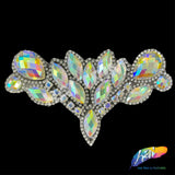 Multicolor Gel-Back Rhinestone Iron On Applique, IRA-081