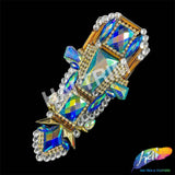 Multicolor Gel-Back Rhinestone Applique, IRA-100