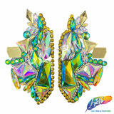 Multicolor Gel-Back Rhinestone Applique (sold by pair) , IRA-101