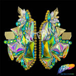 Multicolor Gel-Back Rhinestone Applique (sold by pair) , IRA-101