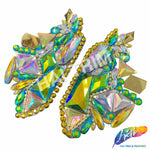 Multicolor Gel-Back Rhinestone Applique by the Pair, IRA-101