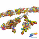 1 3/4” Red AB/Yellow AB/Rose Gold Iron on Trim, IRT-142