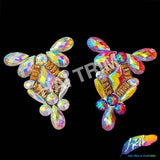 Multicolor Gel-Back Rhinestone Appliques, IRA-115