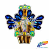 Multicolor Gel-Back Rhinestone Appliques, IRA-118