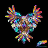 Multicolor Gel-Back Rhinestone Appliques, IRA-120