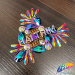 Multicolor Gel-Back Rhinestone Appliques, IRA-120