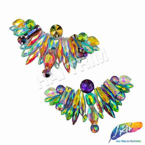 Multicolored Motif Iron On Applique, IRA-145