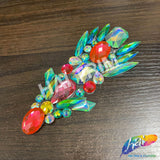 Aqua AB/Green AB/Hot Pink Arrow Iron On Applique, IRA-148-2