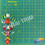 Aqua AB/Green AB/Hot Pink Arrow Iron On Applique, IRA-148-2