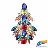 Multicolor AB Arrow Iron On Applique, IRA-148