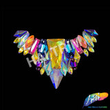 Multicolored Gel-Back Motif Iron On Applique, IRA-171