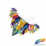 Multicolored Gel-Back Motif Iron On Applique, IRA-171