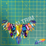 Multicolored Gel-Back Motif Iron On Applique, IRA-171