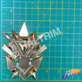 Gold/Rose Gold Mirror Spike Beaded Iron On Applique, IRA-189
