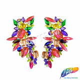 Multicolor/Hot Pink Motif Iron On Applique (sold by pair), IRA-194