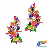 Multicolor/Hot Pink Motif Iron On Applique (sold by pair), IRA-194