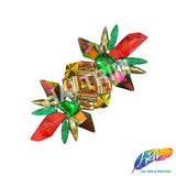 Red/Green/Gold Motif Iron On Applique, IRA-195