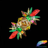 Red/Green/Gold Motif Iron On Applique, IRA-195