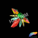 Red/Green/Gold Motif Iron On Applique, IRA-196