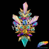 Multicolor Pink Purple Aqua Motif Iron On Applique, IRA-202