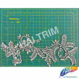 Crystal Rhinestone Motif Iron On Applique (sold by pair), IRA-301