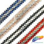 1/2" Multi-Diamond Rhinestone Iron on Trim, IRT-066