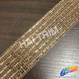 1 3/4" 6-row Crystal Baguette Rhinestone Iron on Trim, IRT-003