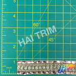 7/8” Gold/Peach Acrylic Iron on Trim, IRT-045