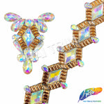 Multicolor Gel-Back Rhinestone Appliques, IRA-115