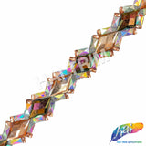 1 1/4" Diamond Resin Stone Iron On Trim, IRT-080
