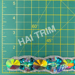 1 1/4” Teal/Purple AB/Aqua AB Resin Stone Iron on Trim, IRT-106