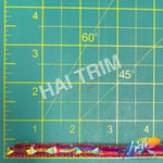 3/8" Red AB Baguette Rhinestone Iron on Trim, IRT-129-1