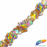 1 3/4” Red AB/Yellow AB/Rose Gold Iron on Trim, IRT-142